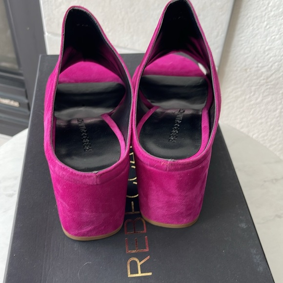 Rebecca Minkoff Suede Pink Selene Heels size 9 - Picture 4 of 5